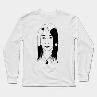 Yin Yang girl Long Sleeve T-Shirt